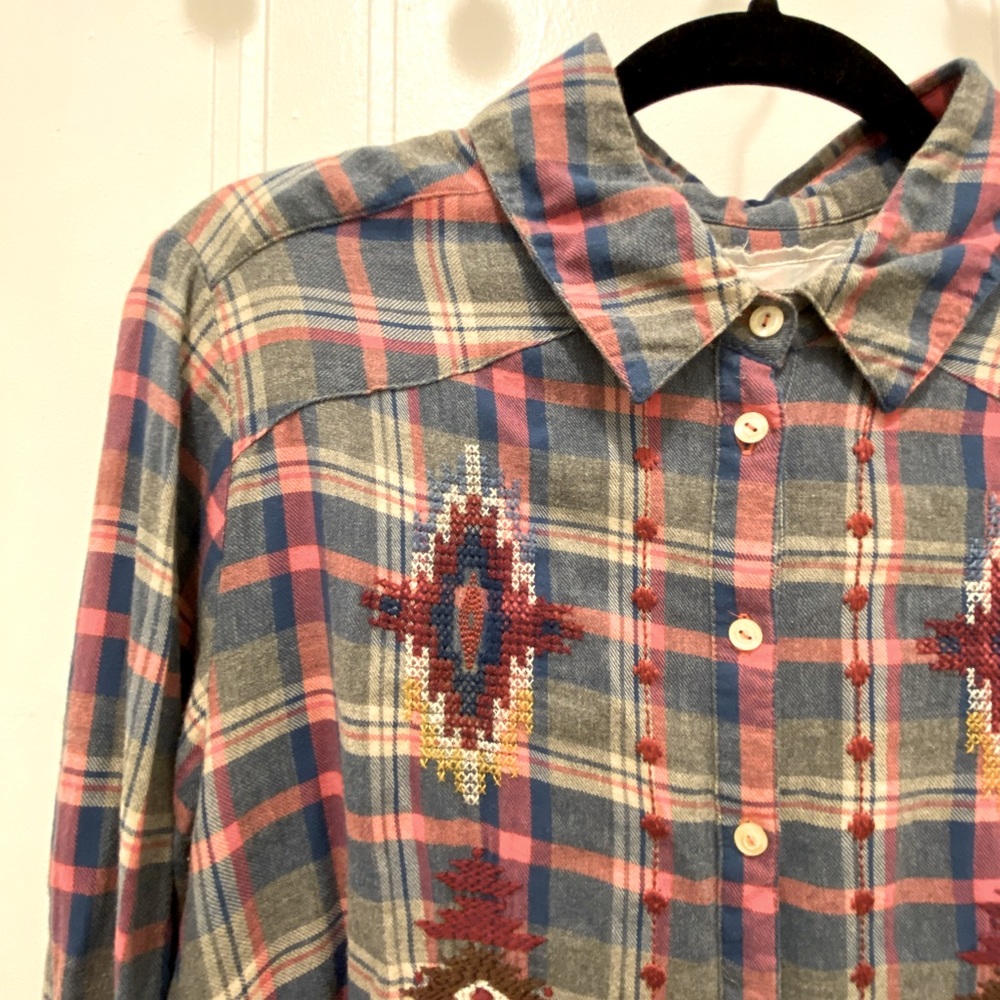 Embroidered Button Tunic | Johnny Was - Picture 4 of 6